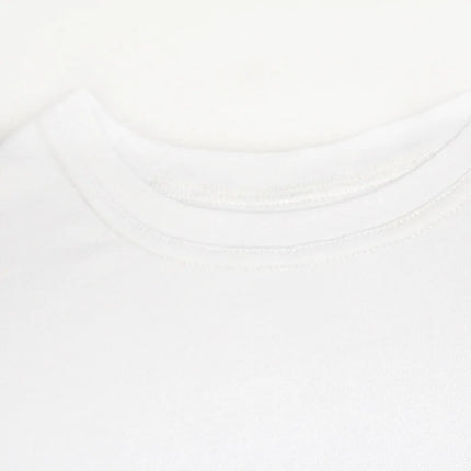 Classic T-shirts for Boys Girls Cotton White Black Tees Baby Toddler Short Sleeve T shirt Children's Clothing Kids 2 to 14 Years