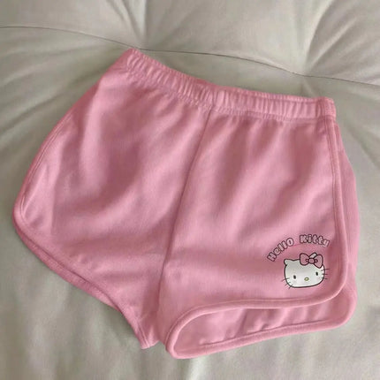 Hello Kitty Kids Pajamas Set Cute Household Clothes Children's T-Shirt Shorts 2Piece Anime Kawaii Loungewear Kids Festival Gifts