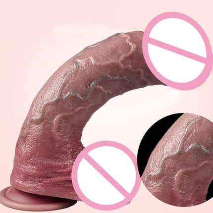 Realistic Dildo Waterproof Silicone Penis Adult Sex Toys G-spot Anal Stimulation Masturbator Dildo with Suction Cup Adult SexToy
