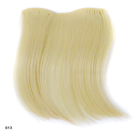 Zolin Small Hair Bangs Extension Invisible Clip In Hair Gray Pink Red Colorful Colors Synthetic Fringe For Cosplay Accessories