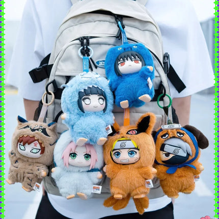 ii Shippuden Beast Party Series Cute Plush Doll Toy Cartoon Backpack Pendant Anime Peripheral Gift Box Naruto Blind Box Gift