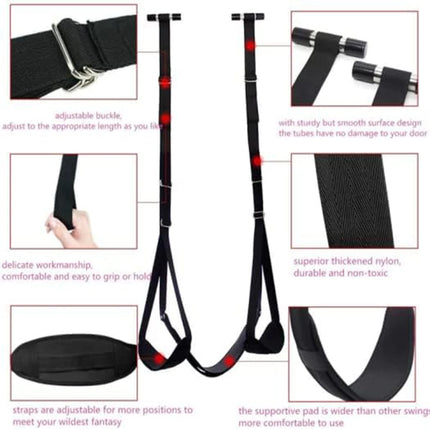BDSM Door Sex Swing Sex Chair Couple Sex Toys Adjustable Strap Seat Hanging Adult Swing Sexual Stimulation Adult Toy