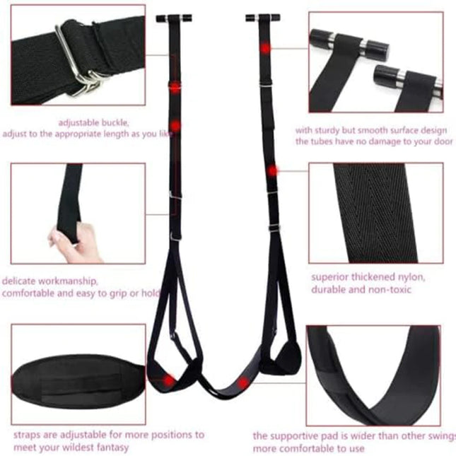 BDSM Door Sex Swing Sex Chair Couple Sex Toys Adjustable Strap Seat Hanging Adult Swing Sexual Stimulation Adult Toy