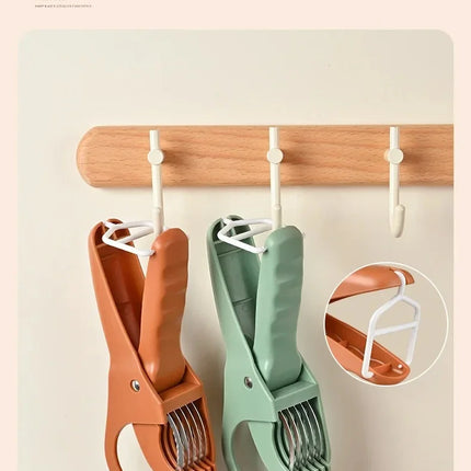 Kitchen Stainless Steel Vegetable and Fruit Slicer Multi functional Vegetable Salad Fruit Slicer Portable Kitchen Tool Scallion