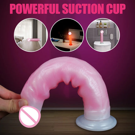 Realistic Penis Sliding Foreskin Dildo Sexy Adult Toys Female Vagina Clitoral Stimulator Dick Women G-spot Masturbator Massager
