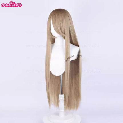 High Quality Anime 100Cm Long Staight Cosplay Wig Black White Red Pink Brown Gold Blue Blonde Purple Heat Resistant Hair Wigs