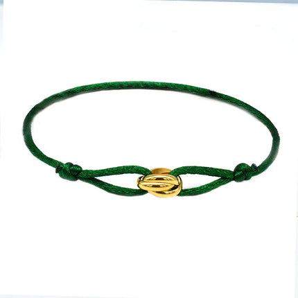 Zalman Wholesale GDS888 Luxury Unisex Bracelet 3 Metal Buckle Hand Chain Adjustable Men's Rope Bracelet for Women Jewelry Gifts