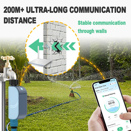 Smart Tuya WIFI Garden Watering Timer Automatic Sprinkle Water Timer Valve Outdoor Irrigation Watering System Alexa Google Home