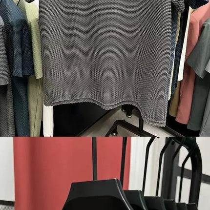 Summer Men's Round Neck Short Sleeved T-shirt M-5XL Oversize Wrinkle Resistant Breathable Top Texture Fabric Versatile Tees