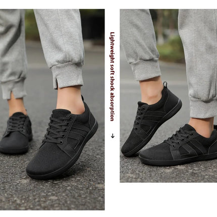 Minimalist Barefoot Shoes Male Lightweight Breathable Zero Soles Wide Toe Men's Running Shoes Outdoor Casual Walking Shoes
