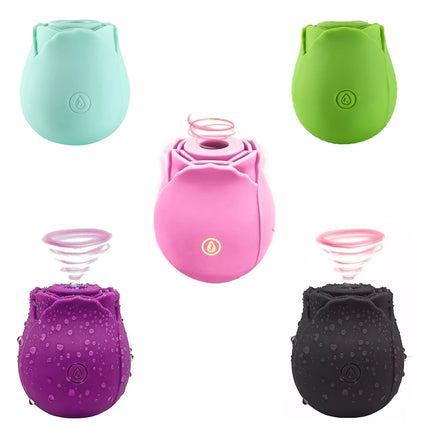 Powerful Rose Sucking Vibrator for Women Vaginal Nipple Clitoral G-Spot Stimulator 10 Shocking Modes  Adult Couples Sex Toys