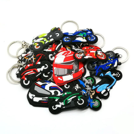 1PCS Cool Motorcycle Keychain Hot Sale Motorbike Keyring for Men Boys Car Key Accessories Glove Helmet Friends Key Holder Gifts