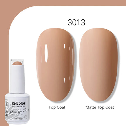 Arte Clavo TPO FREE HEMA FREE Gel Nail Polish UV Multi Use Semi Permanent Soak Off Autumn Winter Nail Art Hybrid Varnish 15ml