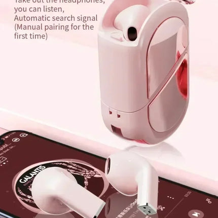 2025 Rotatable Love Heart Shaped Charging Case Low Latency Headphones NEW K520 Wireless Stereo Earbuds EarphoneFor Phone Tablet