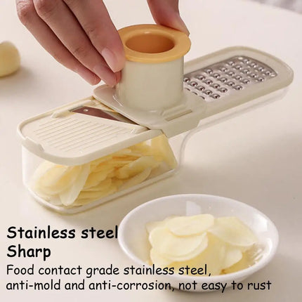 3-in-1 Multifunctional Ginger Garlic Grinder Home Kitchen Slicer All Grinder Potato Shred Cutter Utensil For Kitchen 2025 New