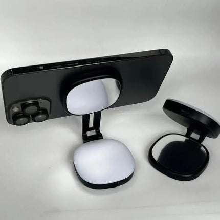Magnetic Selfie Light for MagSafe iPhone 360° LED Ring Fill Light with Mirror Perfect for Selfies Vlog and Video Calls
