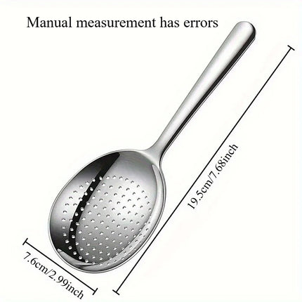 2PCS For Daily Use Stainless Steel Ladle For Serving Soup Rice Serving Spoon Drain Hole Heat Insulated Handle Kitchen Utensils