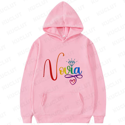 Bestie Bridal Bachelorette Party Hoodies Spanish Team Bride Print Casual Hooded Sweatshirts for Women Girls Group Matching Tops