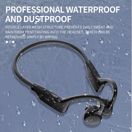 KEBIDUMEI Bluetooth 5.2 Earphones Bone Conduction Headphones TWS Wireless Neckband Headsets HiFi Stereo Noise Reduction Earbuds