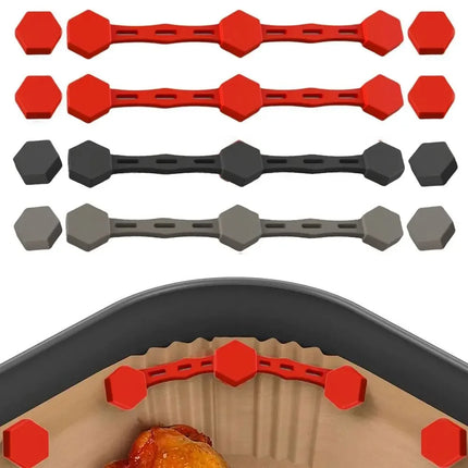 1pcs Air Fryer Magnet Clip Silicone Easy Clean Air Fryer Fixation Device Magnetic Buckle Removable High Temp Reusable