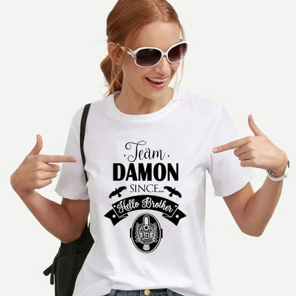 Umbrella Academy Printed Short Sleeve T-Shirt Women's Fashion Cross-Border Modal Material Crew Neck Floral Patchwork Wish EBay