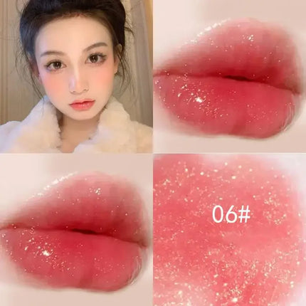 Water Light Lip Gloss Waterproof Lasting Crystal Glossy Lip Glaze Mirror Nude Liquid Lipstick Women Lips Makeup Cosmetics Tools