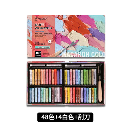 24/48 Super Soft Oil Pastels for Art Painting, Drawing, Blending, Oil Crayons Art Supplies for Artists, Beginners, Students