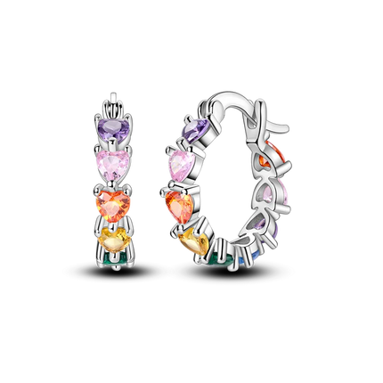 925 Sterling Silver Purple Series Feather Butterfly Dream Catcher Firefly Zircon Earrings for Women Luxury Jewelry Wedding Gift