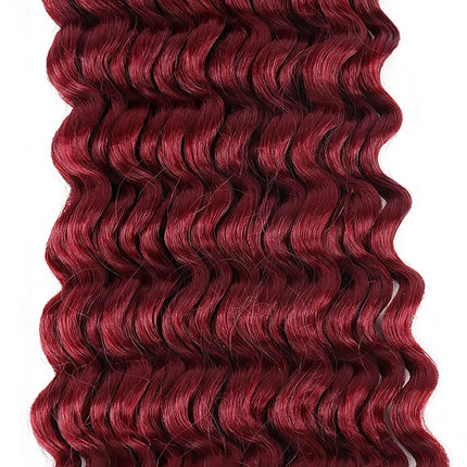 Julianna Bulk Synthetic Hair For Braiding Color 30 Blonde Deep Wave Bundles Boho Braids Synthetic Hair Extensions