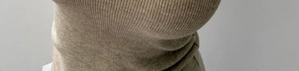 Korean Sle Knitted Vest Women's Base Layer Tank Top Svel f High Collar Spring Autumn Winter Inner And Outer Wear