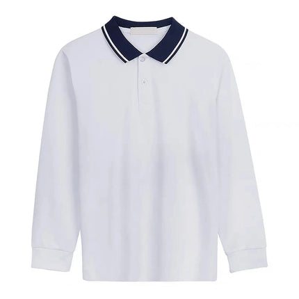 Kids T-Shirt Baby Boys Toddler Polo Shirts For Children's Clothing Boys Clothes Cute Korean Polos Striped White Blue Summer Tops