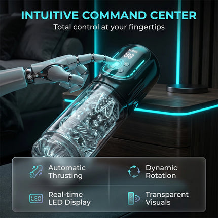 Automatic Male Masturbator Cup with Upgrade 12 S Vacuum Pump & 7 Sucking Rotating Licking Thusting Modes Pocket Pussy Stroker Blowjob Sex Toys For  MenAdult Toys Mens Sex Toys Pocket Pussy Pumps & Enlargers
