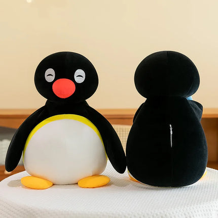 Pingu Penguin Plush Toy Holding Blue Fish Cute Soft Stuffed Animal Comfortable Companion Sofa Ornaments Decoration Trendy Gift