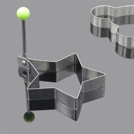 1/5PCS Stainless Steel Round/Heart/Flower/Five-Pointed Star And Mouse Shaped Egg Baking Mold Ring Cooking Tools Kitchen Utensil