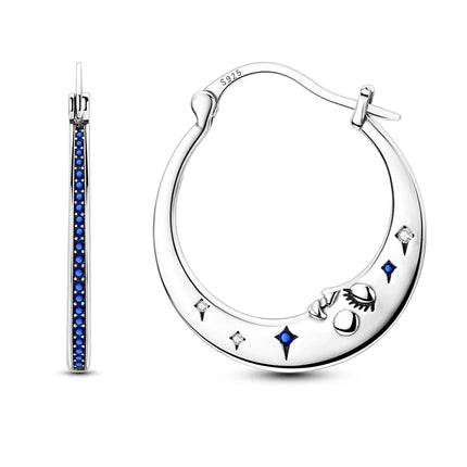 2025 New 925 Sterling Silver Earrings Simple Bow Strawberry Butterfly Hoop Stud Earrings for Wedding Party Women Jewelry Girls