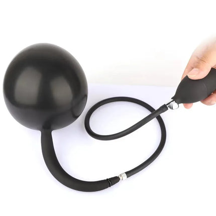 Large Silicone Inflatable Butt Plug with Pump - Expandable Anal Stretcher Prostate Massager for Advanced Training Sex Toy