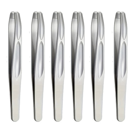 Premium Round Head Tweezers for Eyebrow & Facial Hair Removal Seamless Clips Short Hair Precision Beard Clip