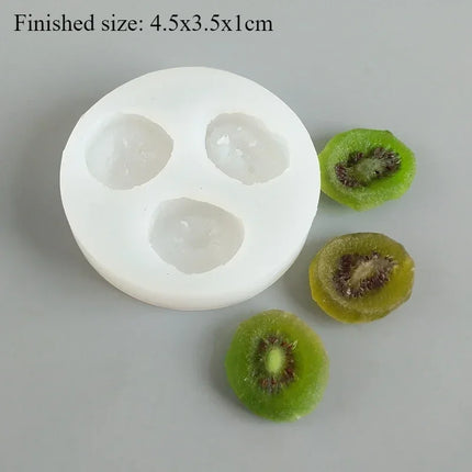 3d Fruit Silicone Molds Banana Slices Kiwi Dried Jujube Fruit Fondant Cake Chocolate Mould Cake Decoration DIY Resin Molds