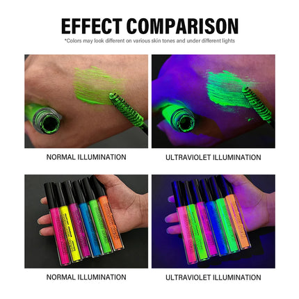 Color Mascara Thick Curl Waterproof Natural Eyelash Long Lasting Blue White Green Pink Luminousk Eye Makeup Korean Cosmetics
