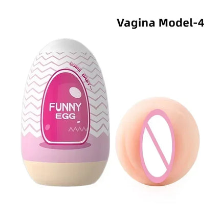 Portable Soft Silicone Personal Massager Egg-Shaped Ergonomic Design Pocket-Sized Male Massage Tool for Comfortable Relaxation
