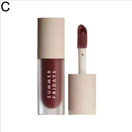 Summer Friday's Vanilla Beige Lip Balm Moisturizing Transparent Lipstick Set Smooth Soft Tube Mirror Lip Gloss Lip Makeup