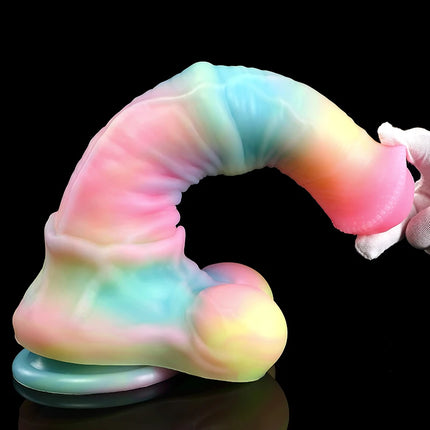 Dildo Horse Dick Anal Plug in Four Colors Noctilucent Butt Sex Toys Prostate G-spot Massager Anal Penetration Men Masturbator 18