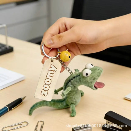 Funny mint green lizard super cute funny soft plush toy to give to friends
