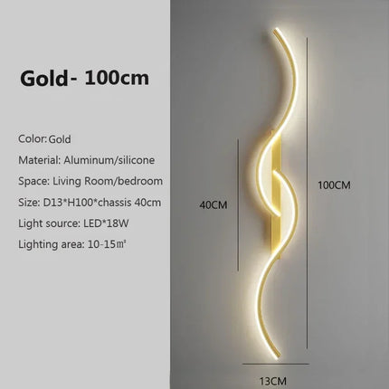 Modern LED Wall Lamp for Living Dining Room Bedroom Bedside Wall Lights Home Decoration LED Wall Sconce Interior Fixture Luster