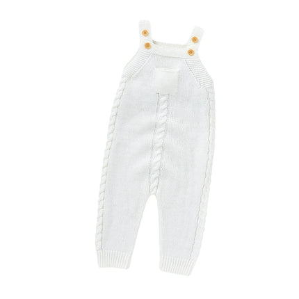 Baby Rompers for Boys Girls Solid Sleeveless Knitted Jumpsuits Playsuits 0-18m One Piece Newborn Netural Outfits Toddler Clothes