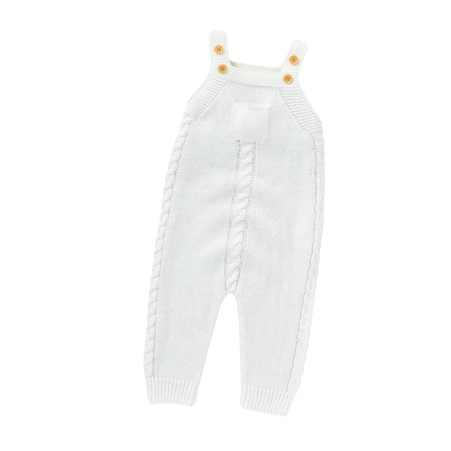 Baby Rompers for Boys Girls Solid Sleeveless Knitted Jumpsuits Playsuits 0-18m One Piece Newborn Neutral Outfits Toddler Clothes