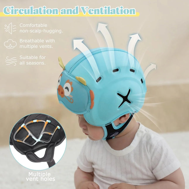 Mambobaby Guard Hat CN Dragon Safe Anti-Shock Baby Helmet Toddler Head Protector Infant Headgear Learn Crawl Walk for Bump Fall