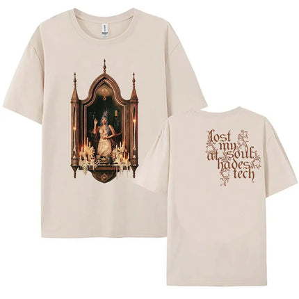 Album Heads T-shirt Summer Short Sleeve Loose Female Tshirts Unisex Streetwear Casual O-neck Graphic Print Tees