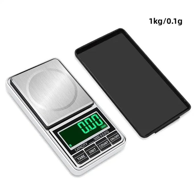 Portable Mini Pocket Jewelry Scale USB Rechargeable Digital Electronic Jewelry Scale High Precision Mini Portable LED Balance