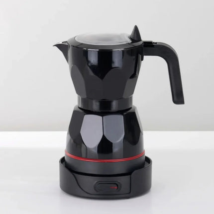 110V 220V 150ml Home Transparent Electric Moka Pot Aluminum Moka Pot Coffee Maker Simple Portable Coffee Pot